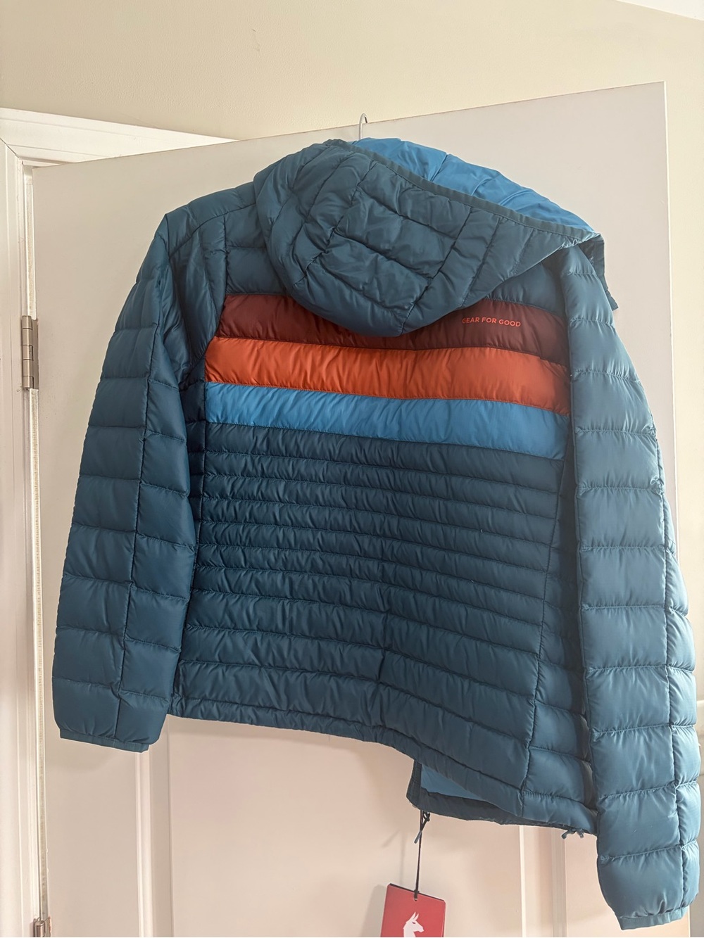 cotopaxi Navy Puffer Jacket with Light Blue Lining - Picture 2 of 4